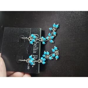 Opia Blue Beaded Dangle Earrings